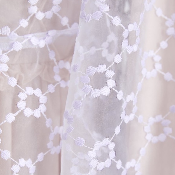 🌞NWT Zara Organza Purple Long Sleeve Blouse M - Picture 4 of 7